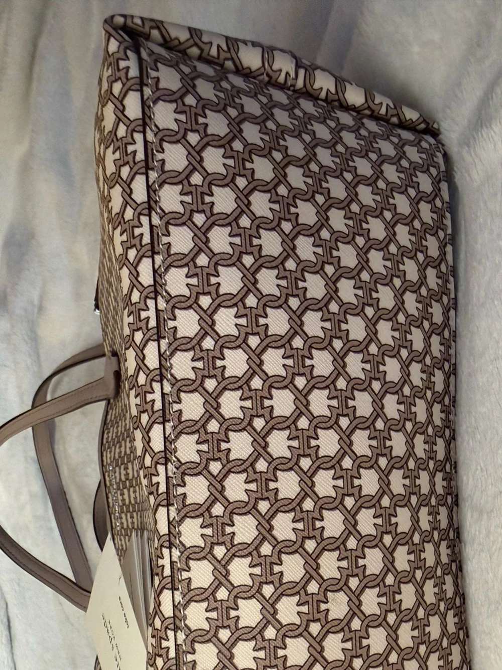kate spade Blush Pink Patterned Satchel with Crossbody Strap